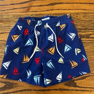 Crewcuts Nautical Print Swim Shorts
